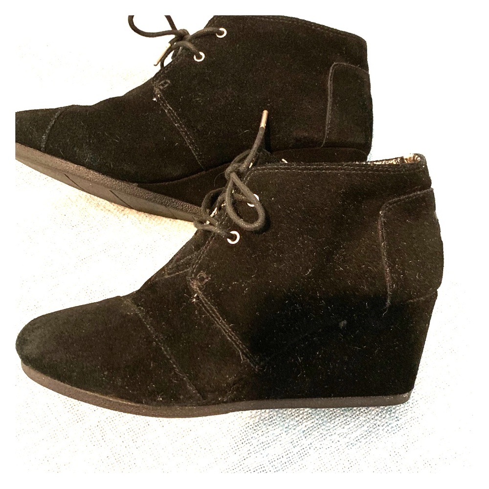 Toms wedge ankle booties